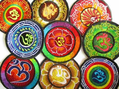 Aufnäher patch aum mandala - aufnäher, om
