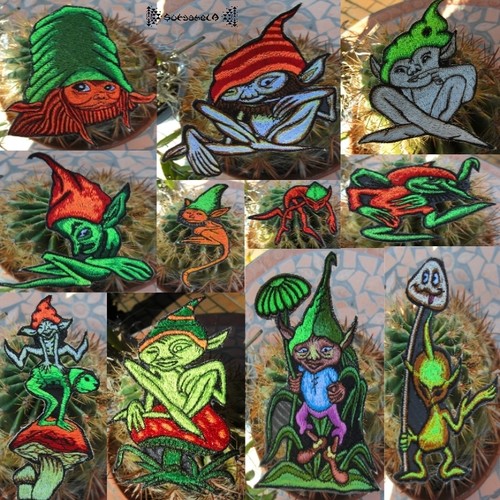 Aufnäher patch goa psy - goa, elf
