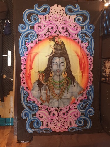 Shiva backdrop psychedelic - shiva,