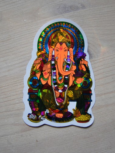 Aufkleber goa psy hippie