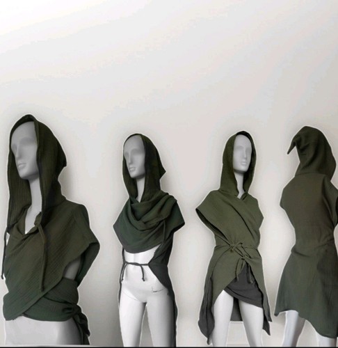 Wickelkleid cape poncho - cape,