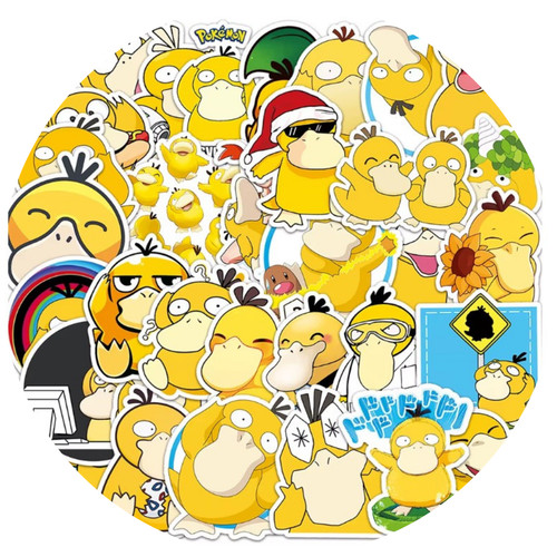 50x psy duck sticker pokémon - 50x,