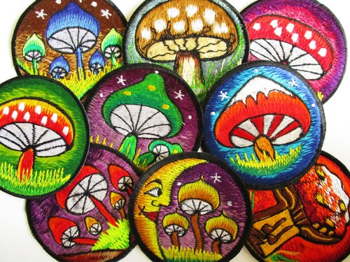 Aufnäher patch mushroom - aufnäher, cm