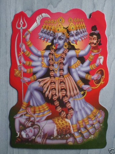 Aufkleber goa psy hippie - , kali